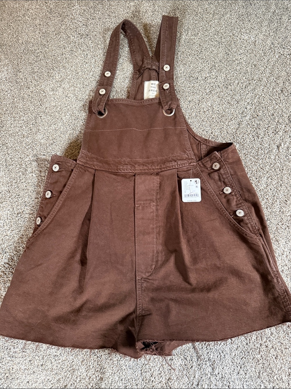 we the free rambler shortalls hot chocolate small free people women’s s